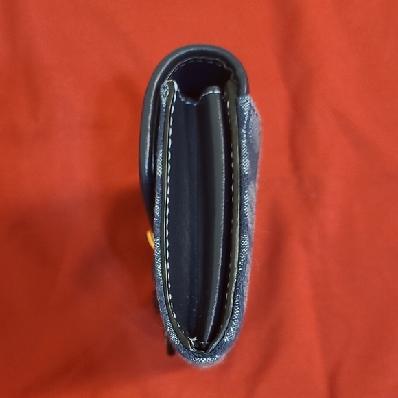 Coach Kleo Wallet In Chambray Gold/Denim - Picture 10 of 11